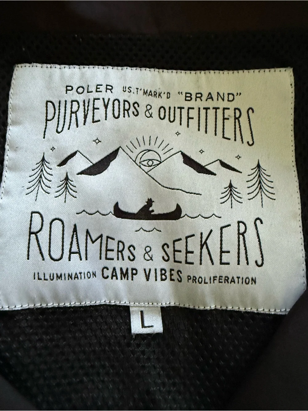 Poler Stuff Sprouts Floral Coaches Jacket Black Windbreaker Spring Snowboard L